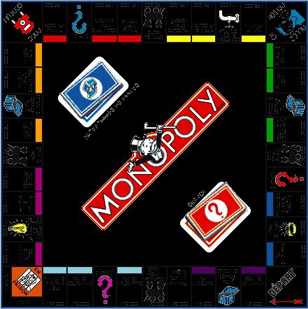 Le jeu du Monopoly est composé de 50 cases.