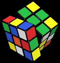 Quelles sont les six couleurs présentes sur ce Rubik's Cube ?