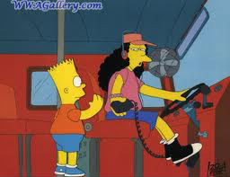 Comment s'appelle le conducteur du bus de Lisa et Bart ?