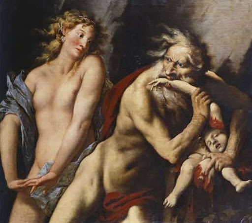 Dans la mythologie grecque, quel fils de Gaïa et d'Ouranos, et père de Zeus, dévora ses enfants ?