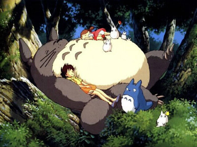 C'est dans "Mon voisin Totoro" qu'apparaît le chat-bus.
