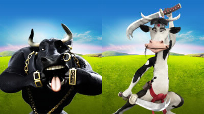 Dans la pub "La vache qui rit" quel est l'animal et de quelle couleur est-il ?