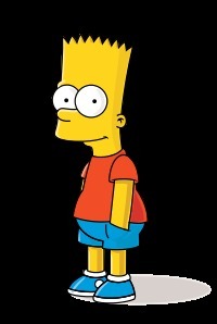Dans le générique de quelle couleur est le skateboard de Bart ?