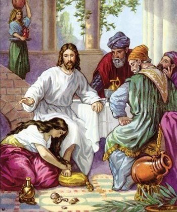 Quelle sainte lava les pieds de Jésus au cours du banquet chez Simon ?