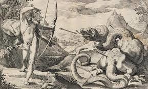 Quel serpent monstrueux protégeait l'oracle de Delphes avant d'être tué par Apollon ?