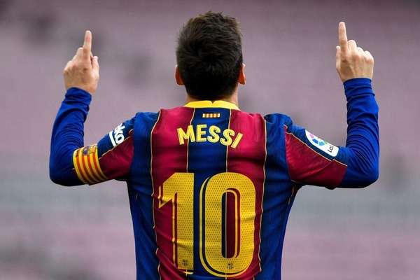 De 2004 à 2021, combien a-t-il inscrit de buts pour le FC Barcelone ?