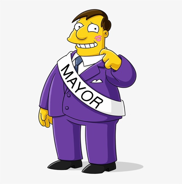 Quel est le nom du maire de Springfield ?