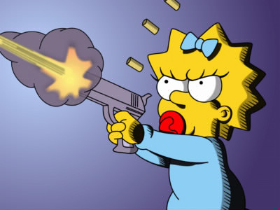 Quel personnage Maggie blesse-t-elle avec un pistolet ?