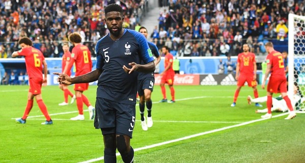 2018 en demi-finale face aux voisins français, défaite 1-0 but d'Umtiti qui marqua de quelle manière ?