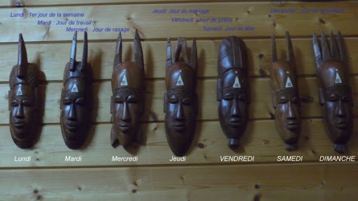 Comment s'appelle cette série de masque wolof du Sénégal ?