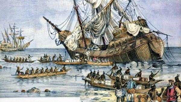 Lequel n'était pas l'un des 3 navires de Christophe Colomb en 1492 ?