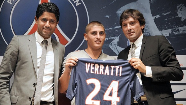 Quand il rejoint le PSG en 2012, quel club Marco Verratti vient-il de quitter ?
