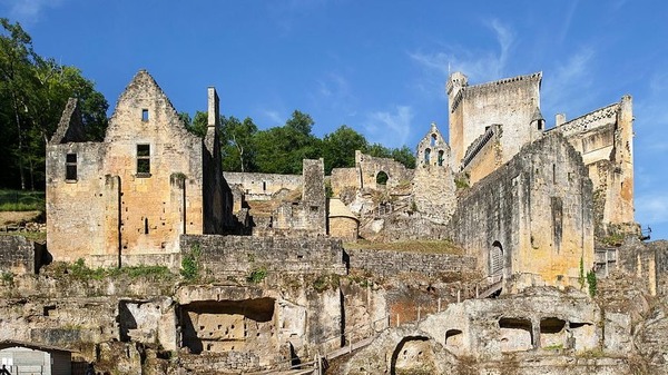 Quel château de Dordogne est réputé pour avoir fait partie d'une "co-seigneurie" ?