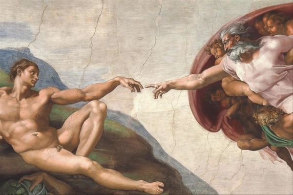 Qui a peint "La création d'Adam" ?