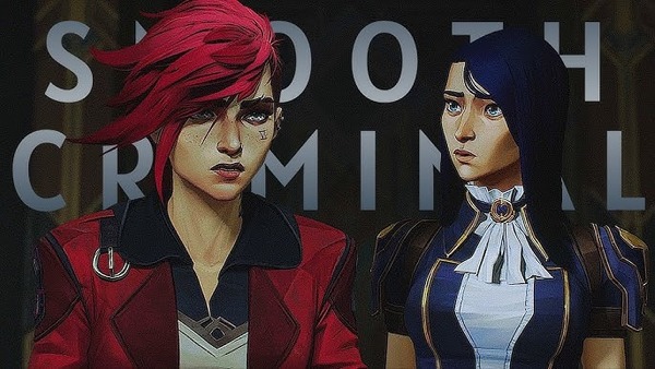 Quelle image utilise Vi pour se comparer à Caitlyn ?