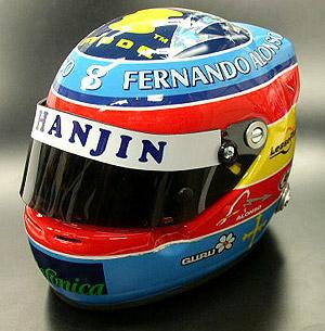 In which year Alonso used this helmet?