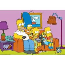 De quelle couleur est la télé des Simpsons ?
