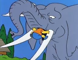 Stampy en VO, quel est le nom de l'éléphant de Bart dans "Les Simpson" ?