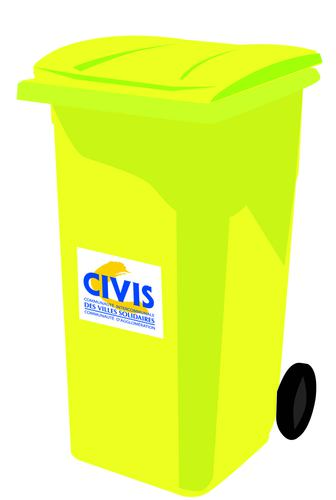 Lequel de ces déchets doit-on mettre dans la poubelle jaune  ?