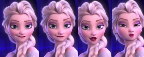 Que dit Elsa dans libérée délivrée à ce moment précis de l'image ?