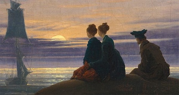 Quel artiste allemand a peint le célèbre tableau "Lever de lune sur la mer" ?