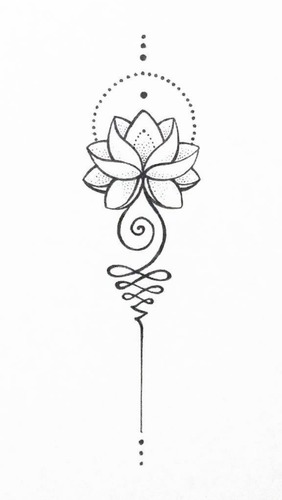 A imagem abaixo é uma flor de lótus unalome. Trata-se de um símbolo budista que significa o caminho da iluminação, do caos ao nirvana. Analisando a imagem, as linhas que observamos são: