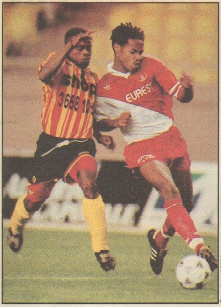 En avril 1995 contre le RC Lens il inscrit ...