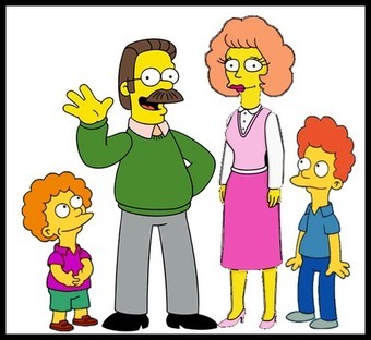 Les voisins des Simpson, la famille...