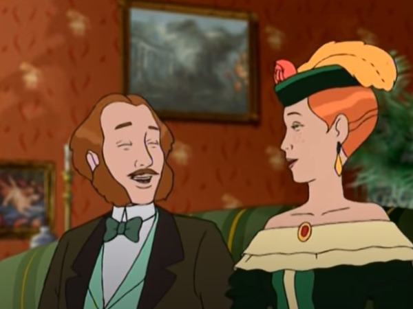 Dans l'épisode 2, pour son anniversaire, Sophie reçoit une boîte de peinture de la part de sa mère, et un service à thé de la part de Madame de Fleurville. Que reçoit-elle de la part de son oncle et sa tante ?