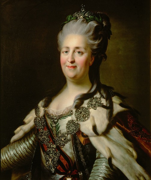 Comment était surnommée Catherine II de Russie, qui devient impératrice de Russie en 1762 ?