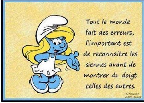 Que dit-on pour admettre son erreur ?