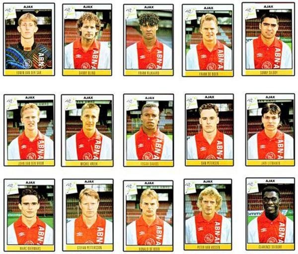Lors de la saison 94-95, quel exploit les joueurs de l' Ajax ont-ils réalisé au niveau national ?