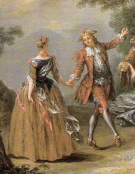 Danse de société gracieuse et noble, à trois temps, de mouvement modéré, très en vogue à la cour de Louis XIV et introduite par Lully dans ses opéras. On la trouve parfois dans la Suite classique, entre la sarabande et la gigue.