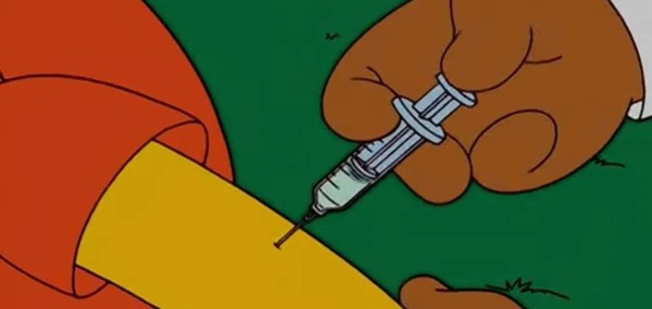 Bart est devenu aveugle après s'être fait vacciner