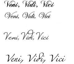 Qui chante ''Veni Vidi Vici'' ?
