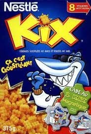 On termine par les céréales Kix représenté par quel animal ?