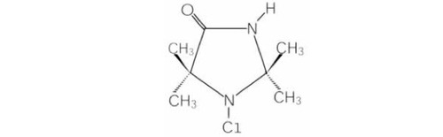 Cadeia carbônica da N-haloamina acima representada pode ser classificada como: