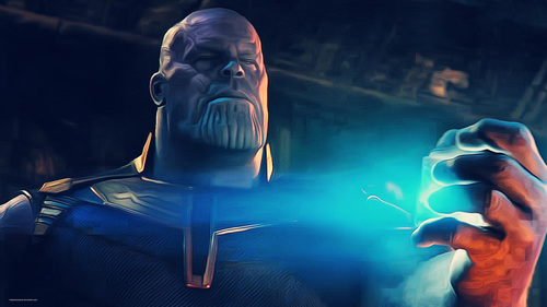 Em "Vingadores-Guerra Infinita" a primeira luta de Thanos foi contra qual personagem?