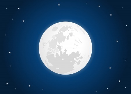 ¿Cómo se ve la Luna llena?