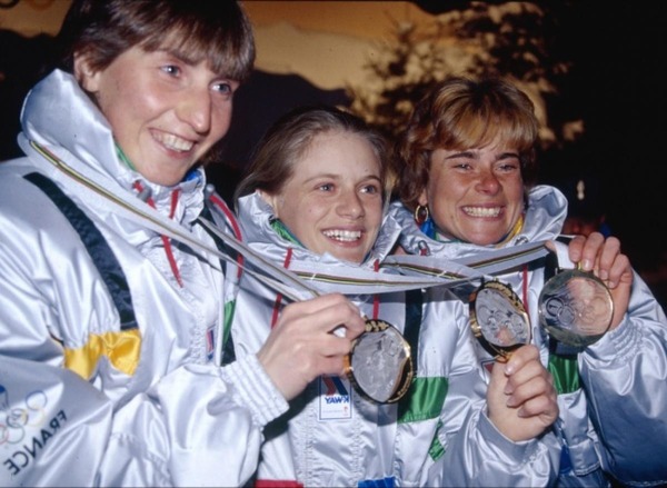 Dans quelle discipline nos trois françaises ont-elles remporté la médaille d'or ?