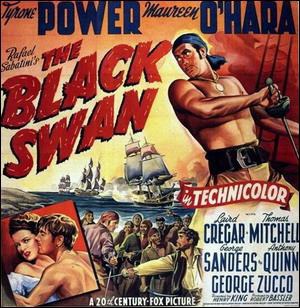 Quelle est l'année de ce film de pirates, corsaires 'Le cygne noir' ?