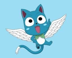 Quel est ce chat bleu volant dans "Fairy Tail" ?