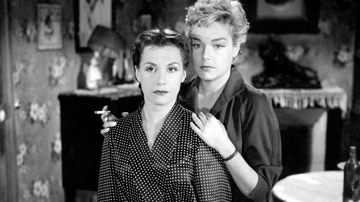 Quel film français de 1955 met en scène deux femmes qui s’associent pour assassiner leur mari et amant ?