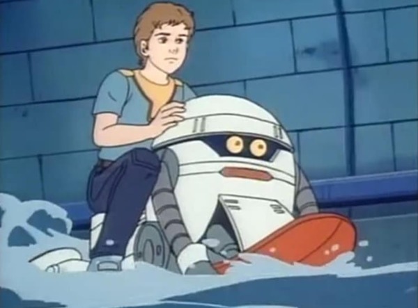 Quel est le nom de ce petit robot, ami de Scott ?