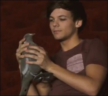 Qu'est-ce que Louis tient dans ses mains ?