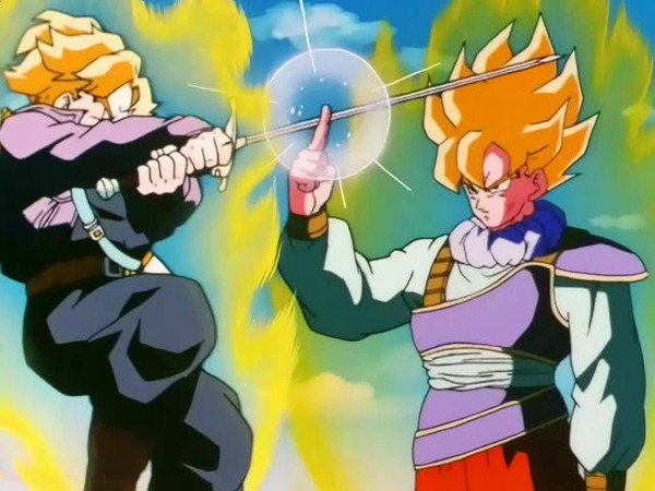 Quand Goku revient sur Terre, qu'est-ce que Trunks va lui donner ?