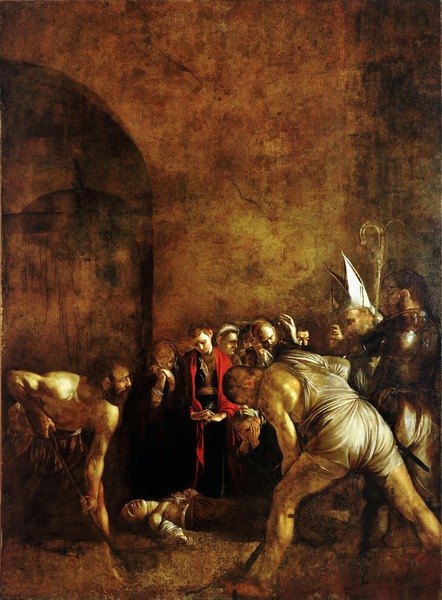 En quelle année Le Caravage a-t-il peint "L'Enterrement de sainte Lucie" ?