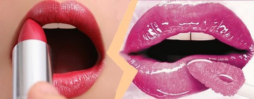Qu'est-ce qui brille sur les lèvres ?