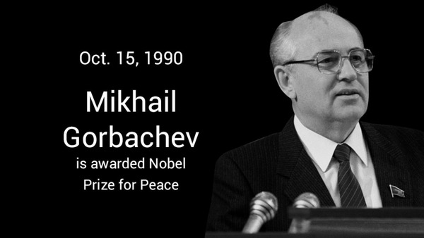 En quelle année Mikhaïl Gorbatchev reçoit-il le prix Nobel de la paix ?