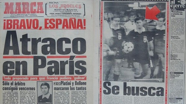 Que titre le journal espagnol Marca, au lendemain de la défaite espagnole ?